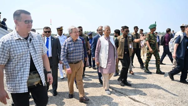 রোহিঙ্গা ক্যাম্পে গেলেন প্রধান উপদেষ্টা ও জাতিসংঘ মহাসচিব